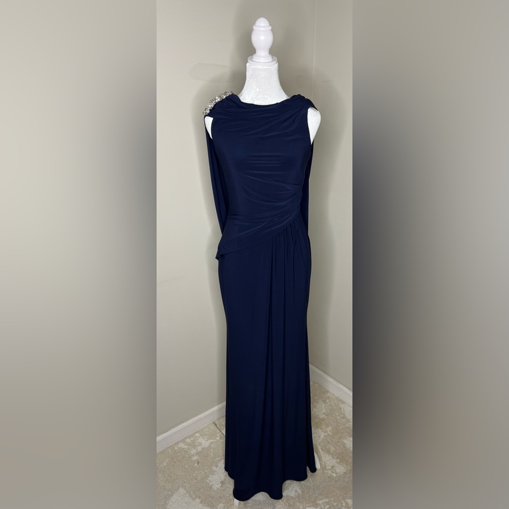 Betsy & Adam Navy Blue Dress